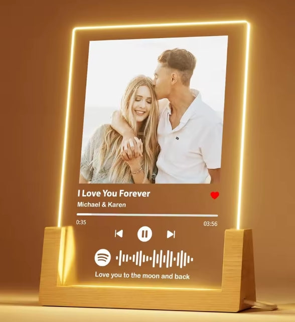 Aangepaste Spotify muziek plaquette cadeaus