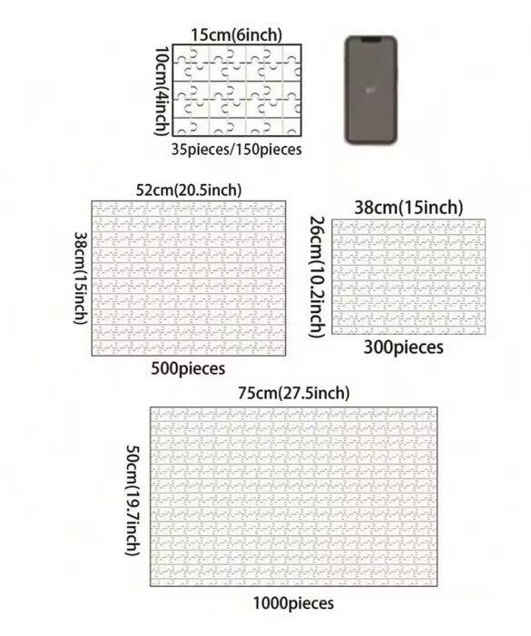 Gepersonaliseerde aangepaste fotopuzzel Aanpassen