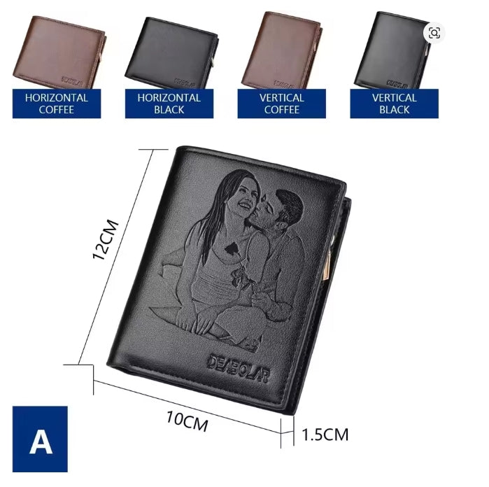 Op maat gegraveerde portemonnee