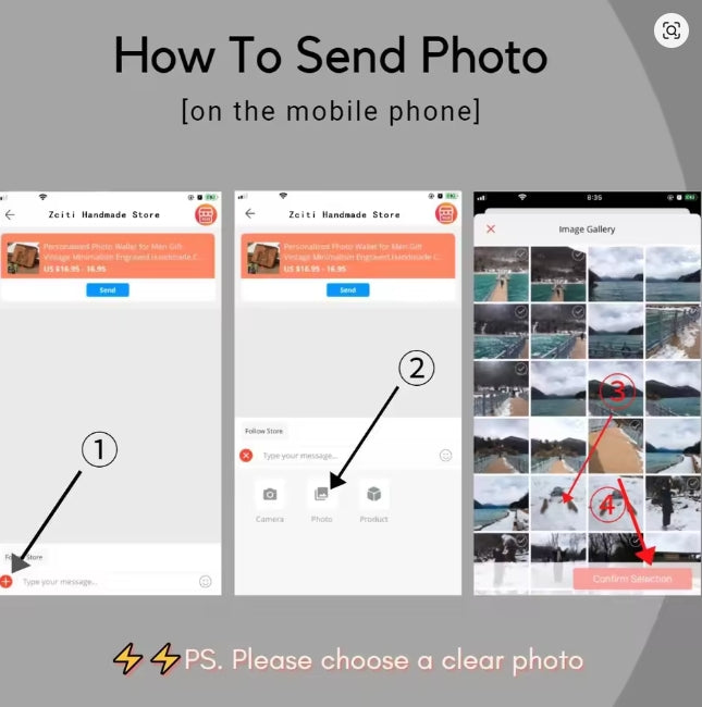 Op maat gegraveerde portemonnee