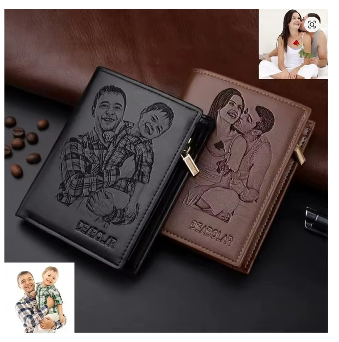 Op maat gegraveerde portemonnee