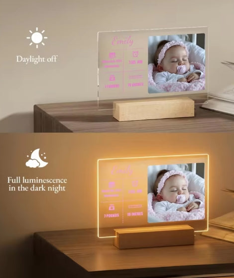 1PC op maat gemaakte bab Collage foto LED