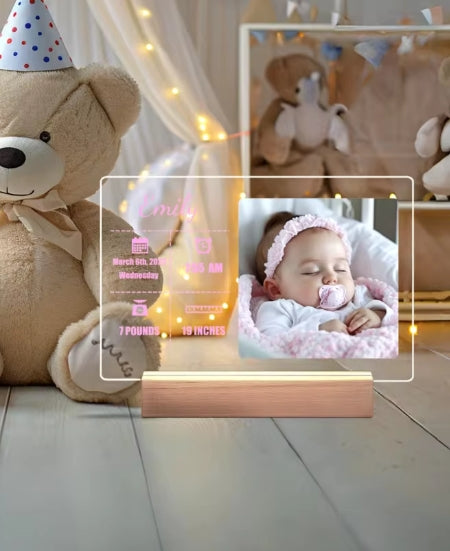 1PC op maat gemaakte bab Collage foto LED