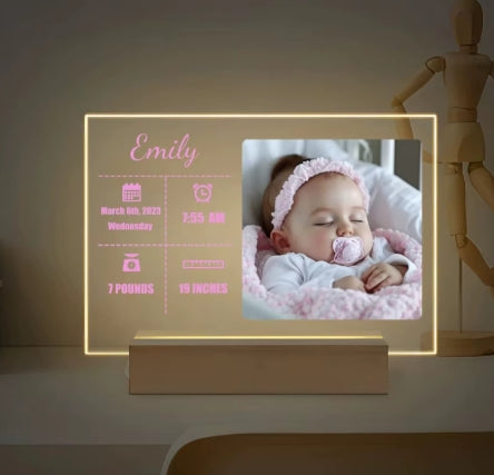 1PC op maat gemaakte bab Collage foto LED