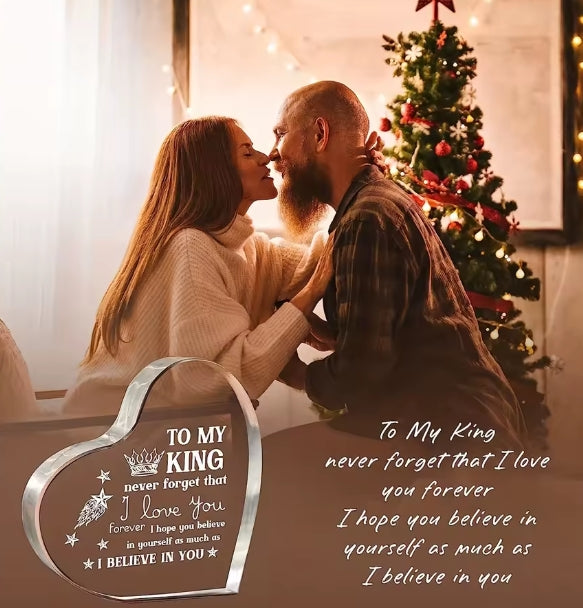 Uniek acryl hartviltcadeau