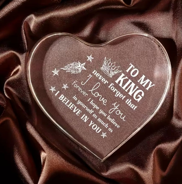 Uniek acryl hartviltcadeau