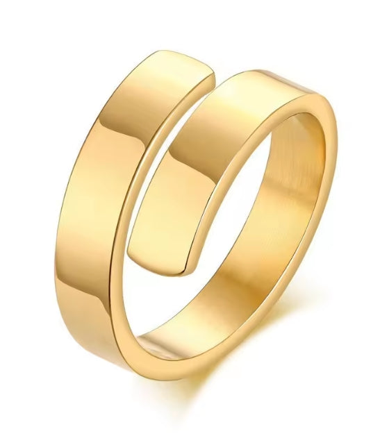 Dual Twee Naam Ringen Goud Kleur Custom