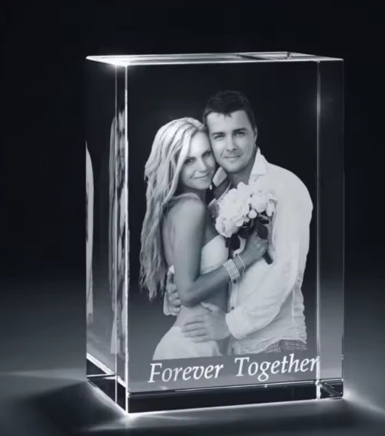 foto gegraveerde afdrukken kristal