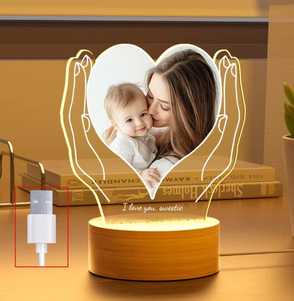 aangepaste nachtlampje fotolijst