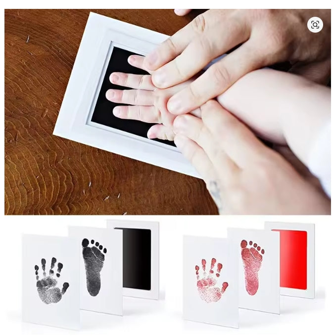 Pasgeboren Inktloze Print Kit Hand Voetafdruk Makers