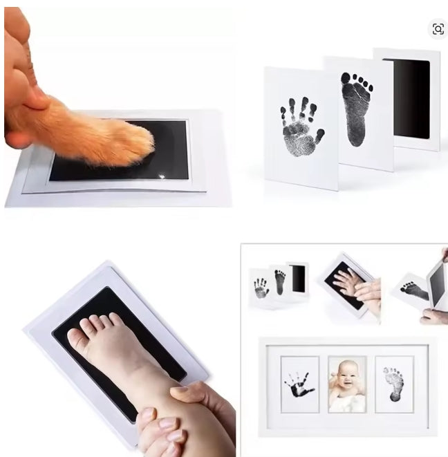 Pasgeboren Inktloze Print Kit Hand Voetafdruk Makers