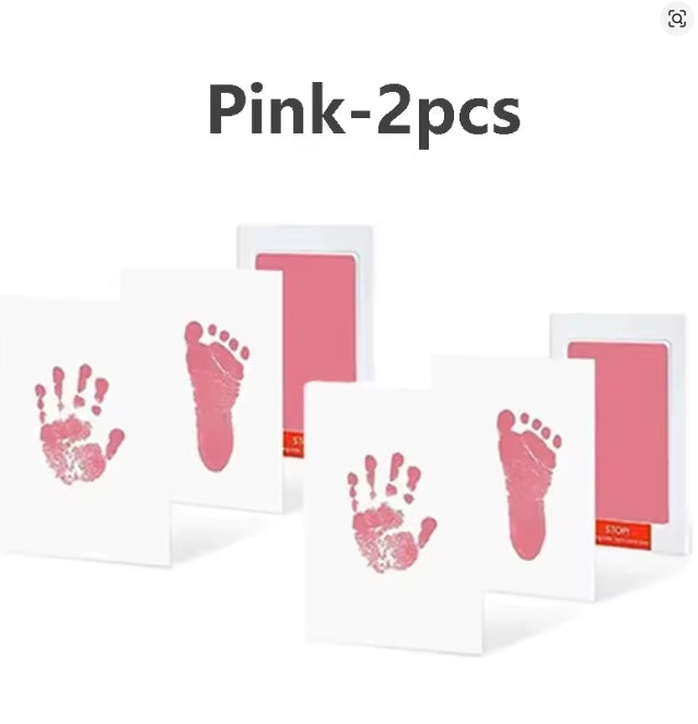 Pasgeboren Inktloze Print Kit Hand Voetafdruk Makers