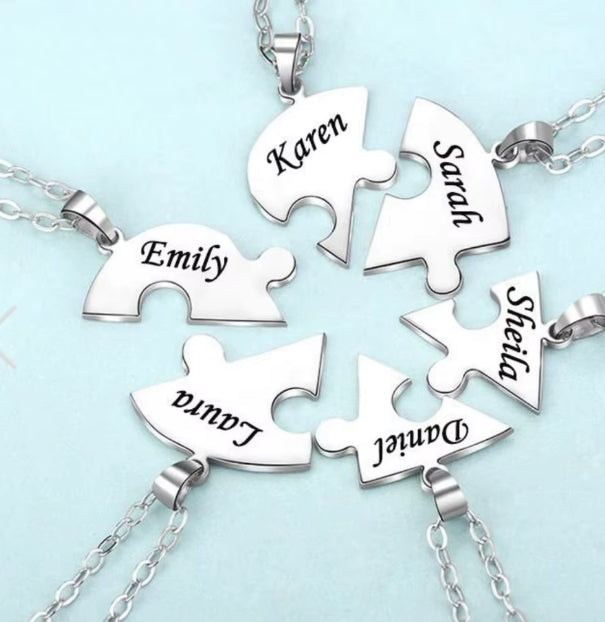 namen verbaasd hart hanger ketting