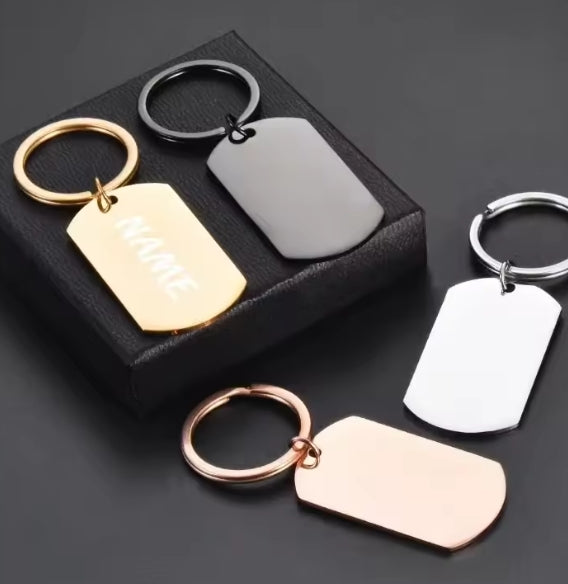 naam en nummer sleutelhanger