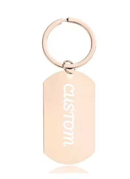 naam en nummer sleutelhanger