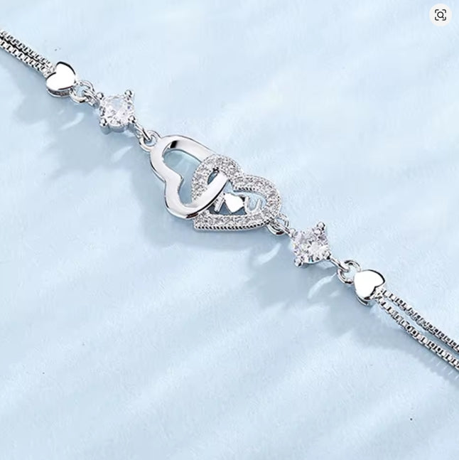 dubbele hartarmband voor mijn dochter