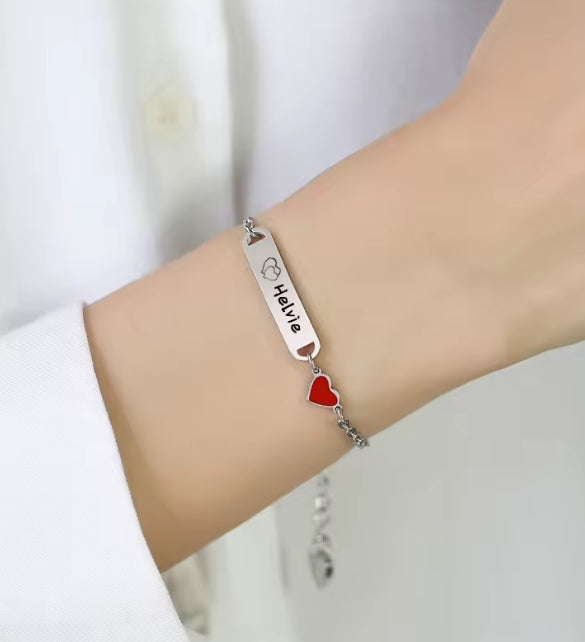 Baby Naam Armband 14K Vergulde Aangepaste ID