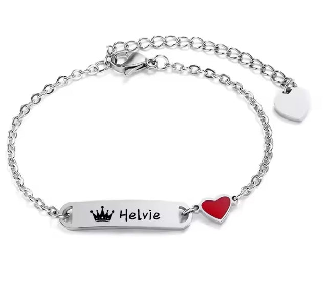 Baby Naam Armband 14K Vergulde Aangepaste ID