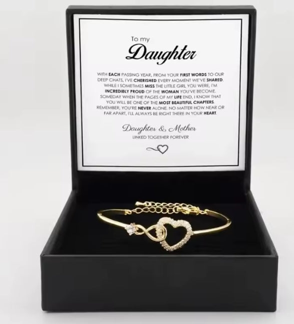 oneindig symbool holle hartarmband met geschenkdoos