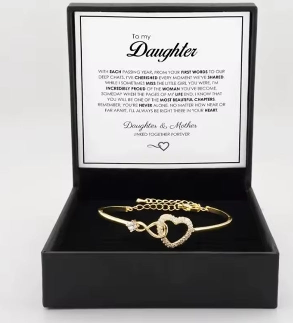 oneindig symbool holle hartarmband met geschenkdoos