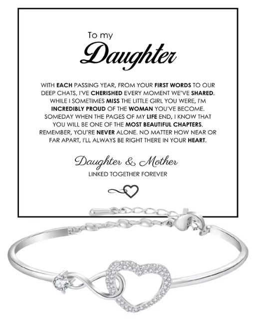 oneindig symbool holle hartarmband met geschenkdoos