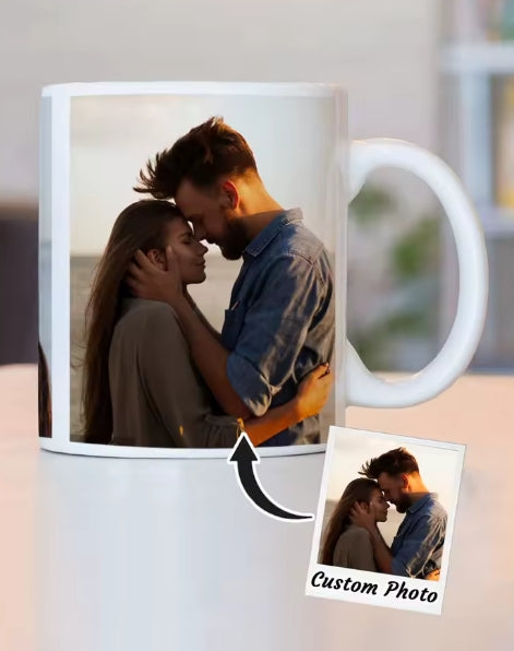 gepersonaliseerde koffiemok met foto uniek