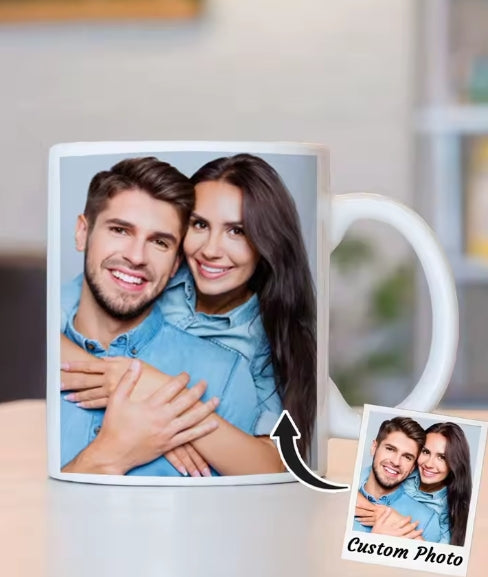 gepersonaliseerde koffiemok met foto uniek